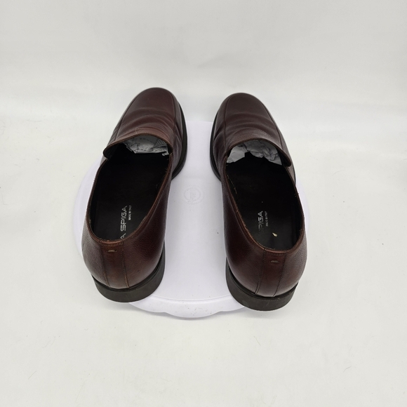 Via Spiga Dress Shoe Men's 11 Loafers Slip On Brown Made In Italy - Picture 8 of 10